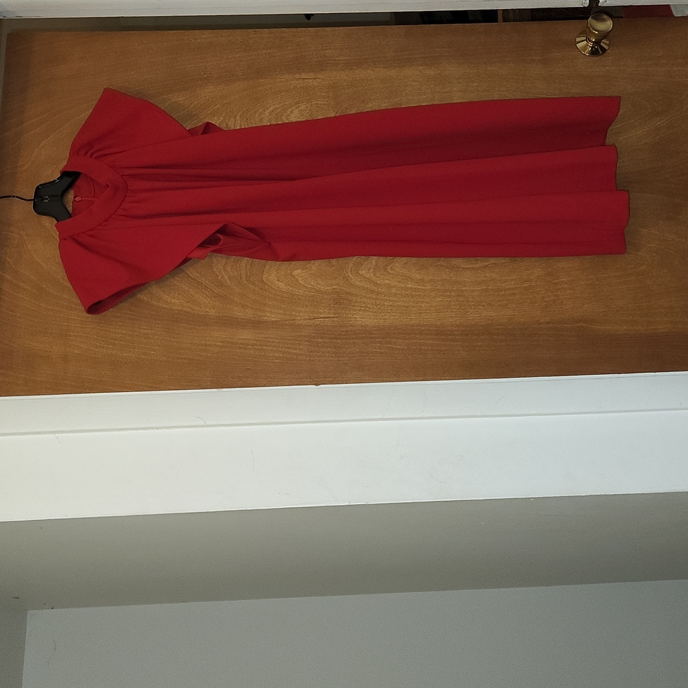 Calvin Klein Red Flutter Sleeve Dress size 12